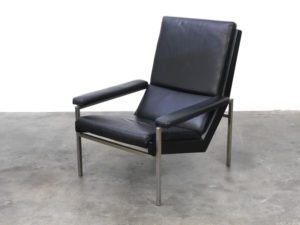 Bebop-Gelderland-zwart leren fauteuil