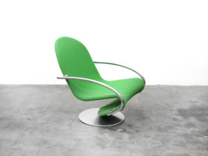 Bebop-Verner Panton 1-2-3 Lounge Chair-Fritz Hansen-reupholstered-opnieuw bekleed-vintage