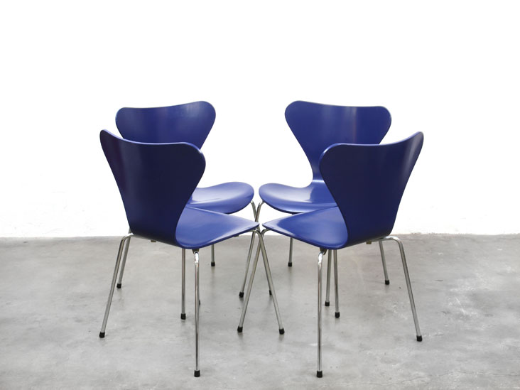 Vlinderstoel Model 3107 Arne Jacobsen Fritz Hansen Bebop Vintage 