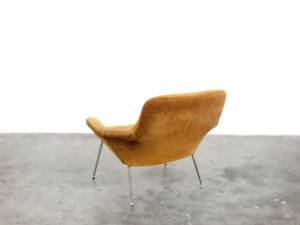 Bebop-suede lounge chair-vintage-furniture-bebopvintage