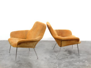 Bebop-suede lounge chair-vintage-furniture-bebopvintage