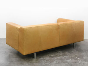 Bebop-Cassina-Model Met-Piero Lissoni-bruin leder-vintage design-vintage furniture-bebopvintage