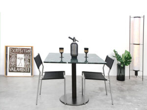 Bebop-marmeren tafel-vierkante groen marmeren tafel-vintage furniture-bebopvintage