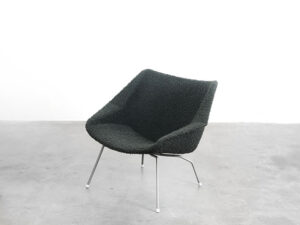 Bebop-Pastoe FM04-groene bouclé fauteuil-Cees Braakman-vintage furniture-vintage design-bebopvintage
