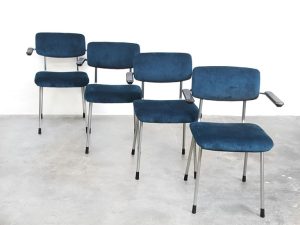Bebop-Gispen 1235 Dining chairs-NV Gispen-vintage furniture-bebopvintage