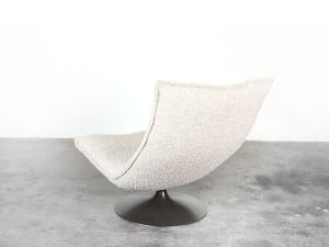 Bebop-Artifort F980-Geoffrey Harcourt-swivel chair-vintage furniture-bebopvintage-boucle