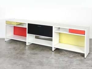 Bebop-Gispen kast laag-Gispen systeem 5600-A.R.Cordemeijer-modulair systeem-vintage furniture-bebopvintage
