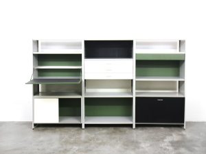 Bebop-Gispen kast hoog 3 luik-Gispen systeem 5600-A.R.Cordemeijer-modulair systeem-vintage furniture-bebopvintage