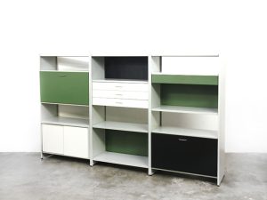 Bebop-Gispen kast hoog 3 luik-Gispen systeem 5600-A.R.Cordemeijer-modulair systeem-vintage furniture-bebopvintage
