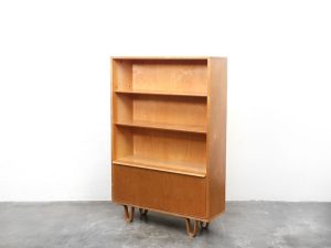 Bebop-Pastoe-BB03 Boekenkast-Berkenserie-Luspoot-Cees Braakman-vintage furniture-Bebopvintage
