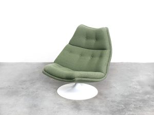 Bebop-Artifort F591-Geoffrey Harcourt-groen-swivel chair-draaibare fauteuil-bebopvintage