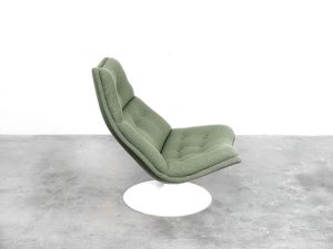 Bebop-Artifort F591-Geoffrey Harcourt-groen-swivel chair-draaibare fauteuil-bebopvintage