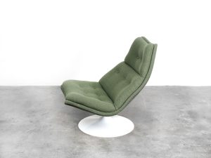 Bebop-Artifort F591-Geoffrey Harcourt-groen-swivel chair-draaibare fauteuil-bebopvintage