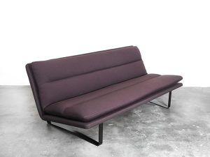 Bebop-Kho LIang Ie-bank-bruin-Artifort C683-vintage-reupholstered-vintage furniture-bebopvintage