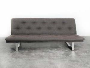 Bebop-Kho LIang Ie-sofa-bank-Artifort-C684-grijs:groen gemeleerd-vintage furniture-bebopvintage