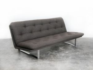 Bebop-Kho LIang Ie-sofa-bank-Artifort-C684-grijs:groen gemeleerd-vintage furniture-bebopvintage