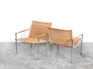 Bebop-Martin Visser-SZ01-Spectrum-Rieten Fauteuil-vintage furniture-bebopvintage