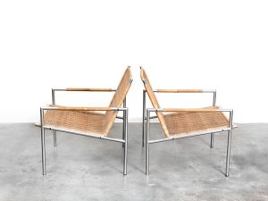 Bebop-Martin Visser-SZ01-Spectrum-Rieten Fauteuil-vintage furniture-bebopvintage