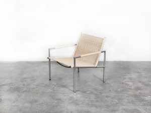 Bebop-Martin Visser-SZ01-Spectrum-Rieten Fauteuil-met nieuw pitriet-vintage furniture-bebopvintage